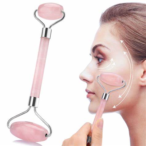 rose quartz face roller