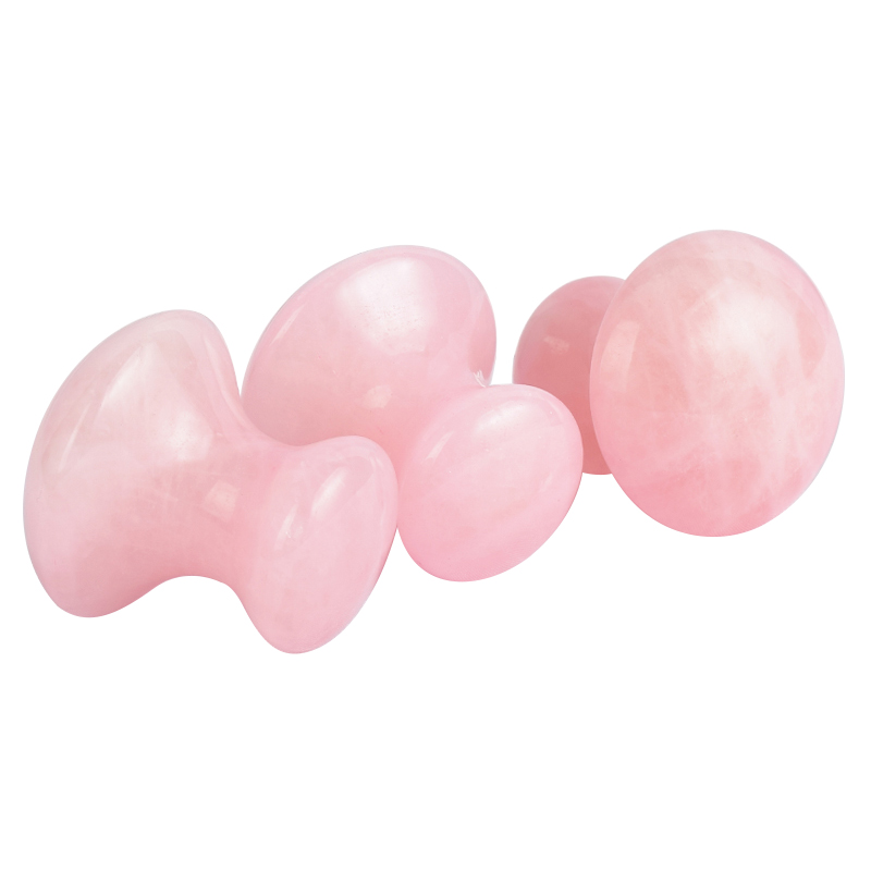 rose quartz mushroom gua sha tool