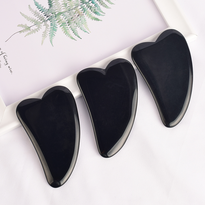 black obsidian gua sha tool