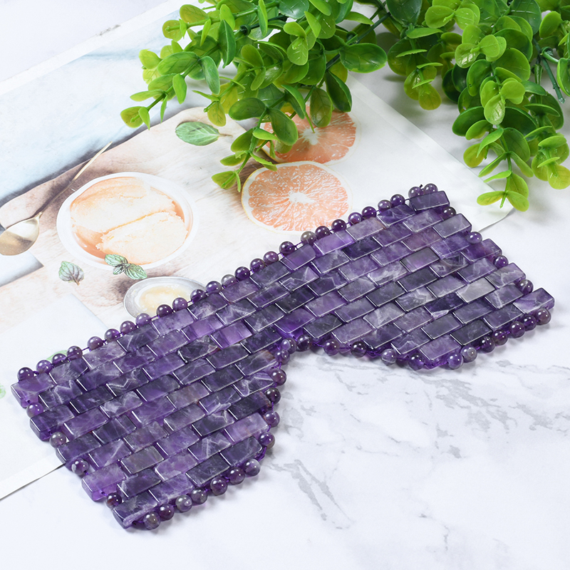 Wholesale Natural Amethyst Eye Mask, Gemstone Eye Mask Supplier and