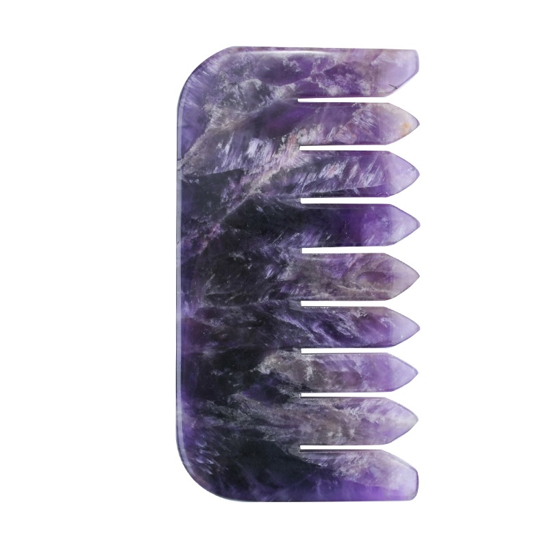 amethyst gua sha comb