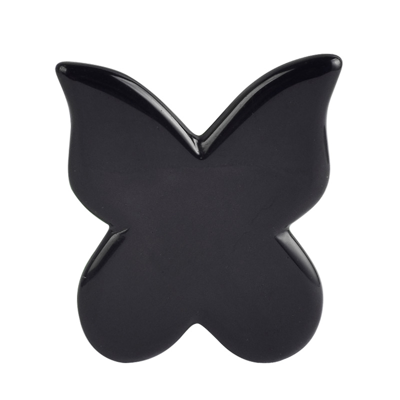 blck obsidian gua sha butterfly