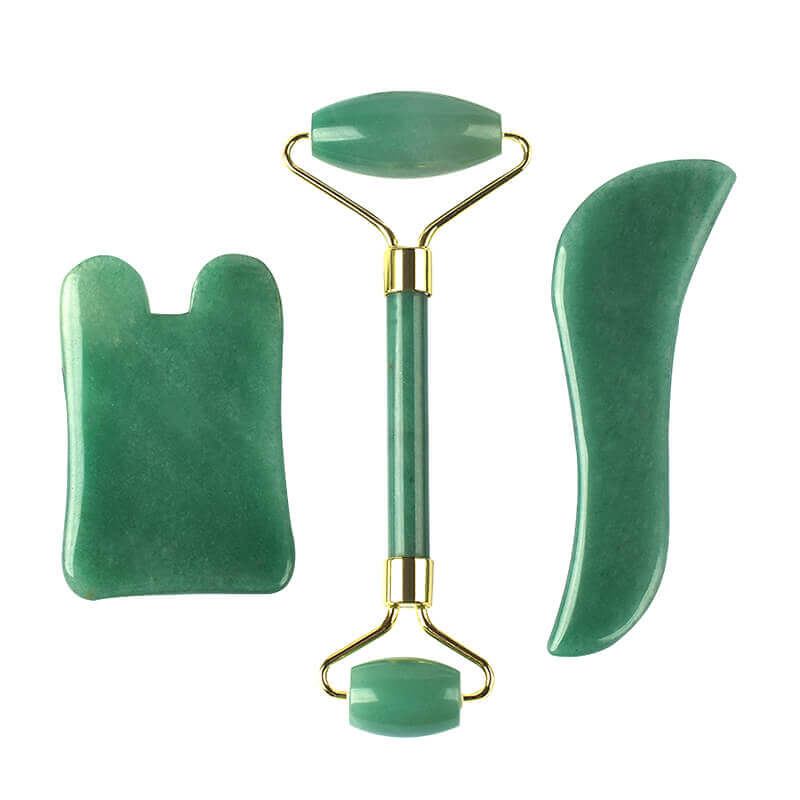 green aventurien gua sha kit3