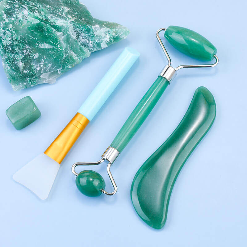 green aventurine gua sha kit1