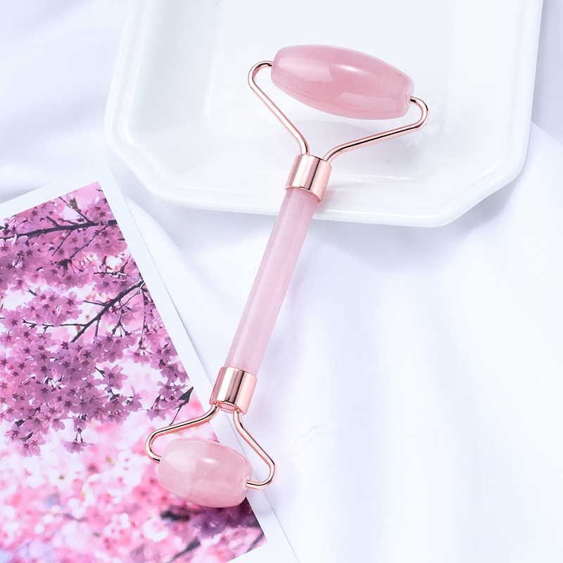 Rose quartz roller