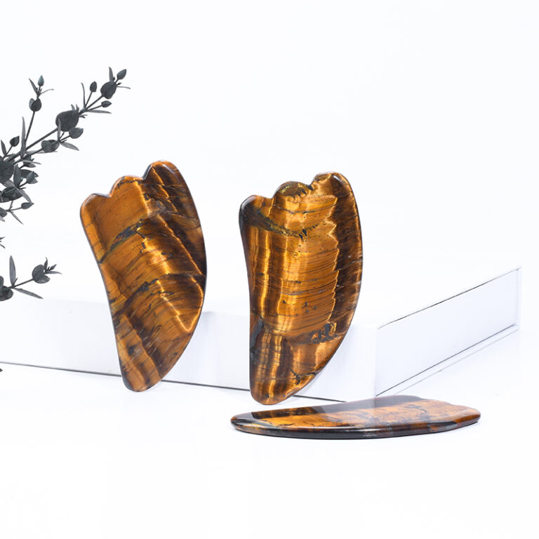 Tiger Eye Gua Sha Stone Wholesale Natural Face Guasha Supplier