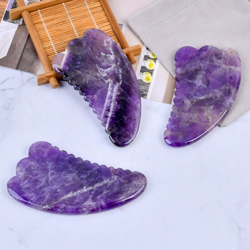 amethyst gua sha