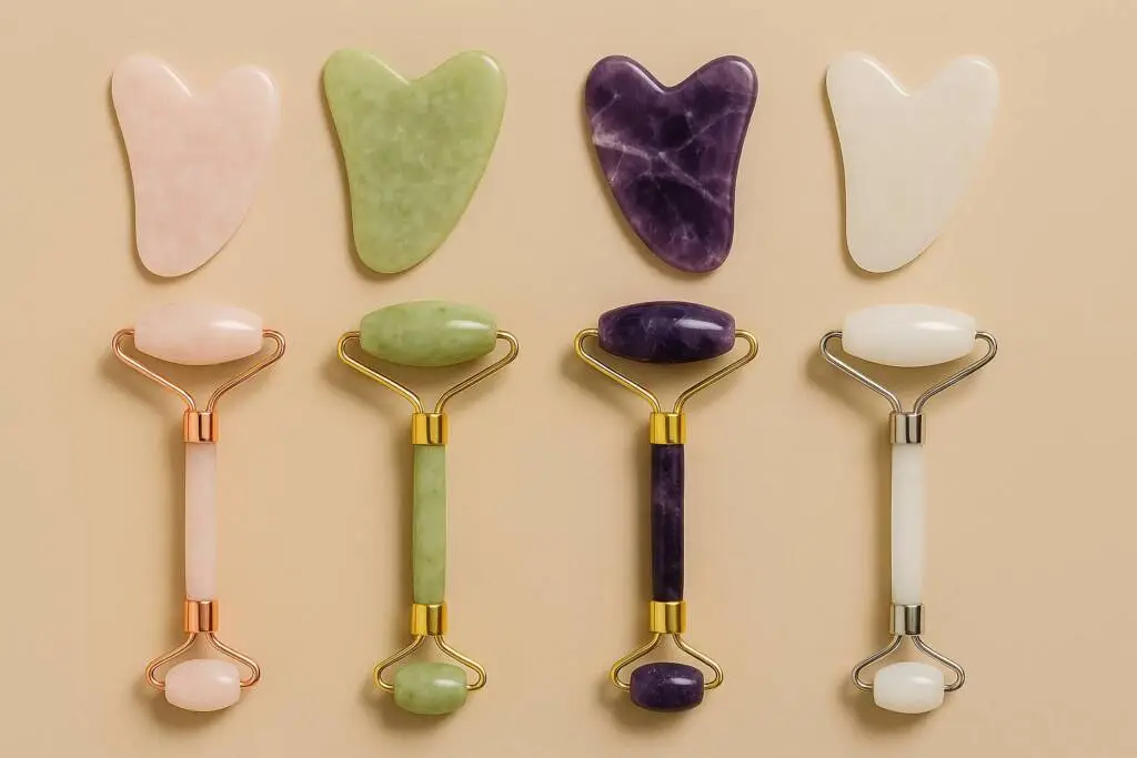 different face roller and gua sha
