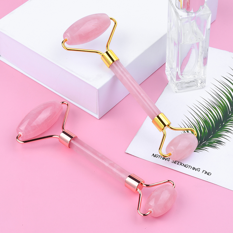 rose quartz face roller