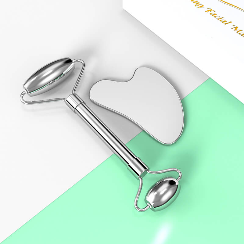 stainless steel roller gua sha set