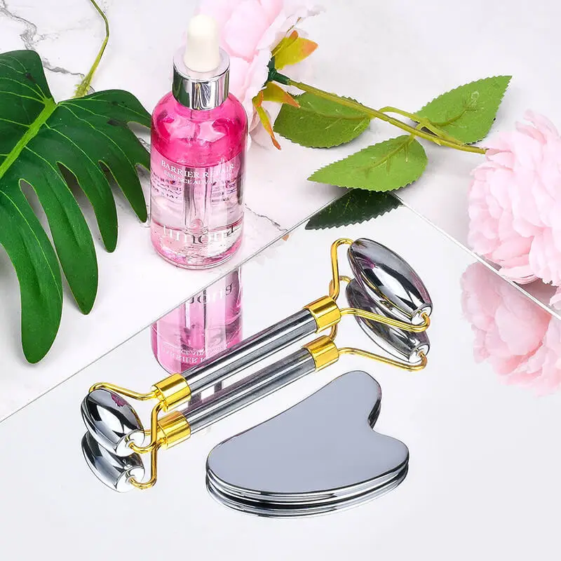 terhertz face roller gua sha set