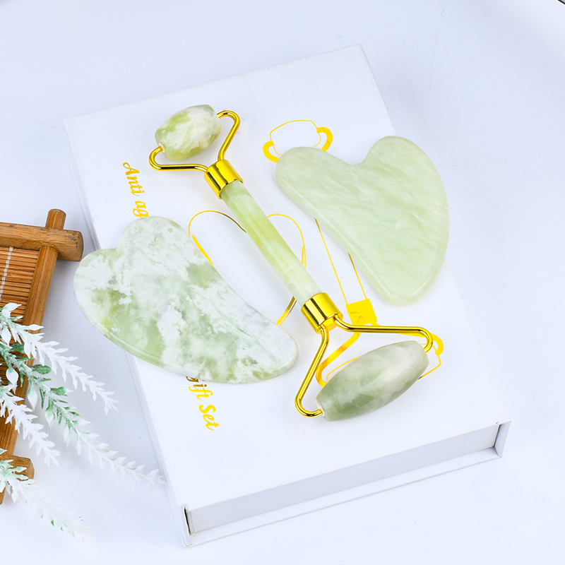 xiuyan jade roller gua sha set